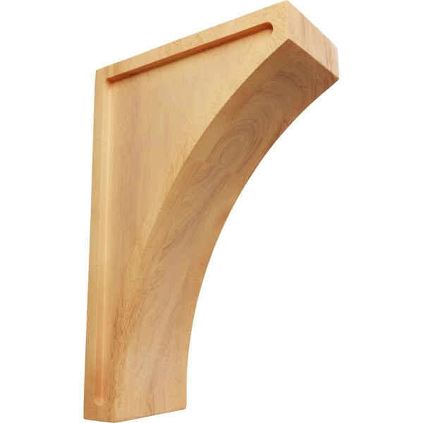 Ekena Millwork 3"W x 6 1/2"D x 10"H Large Lawson Wood Corbel, Red Oak CORW03X06X10LWRO - main